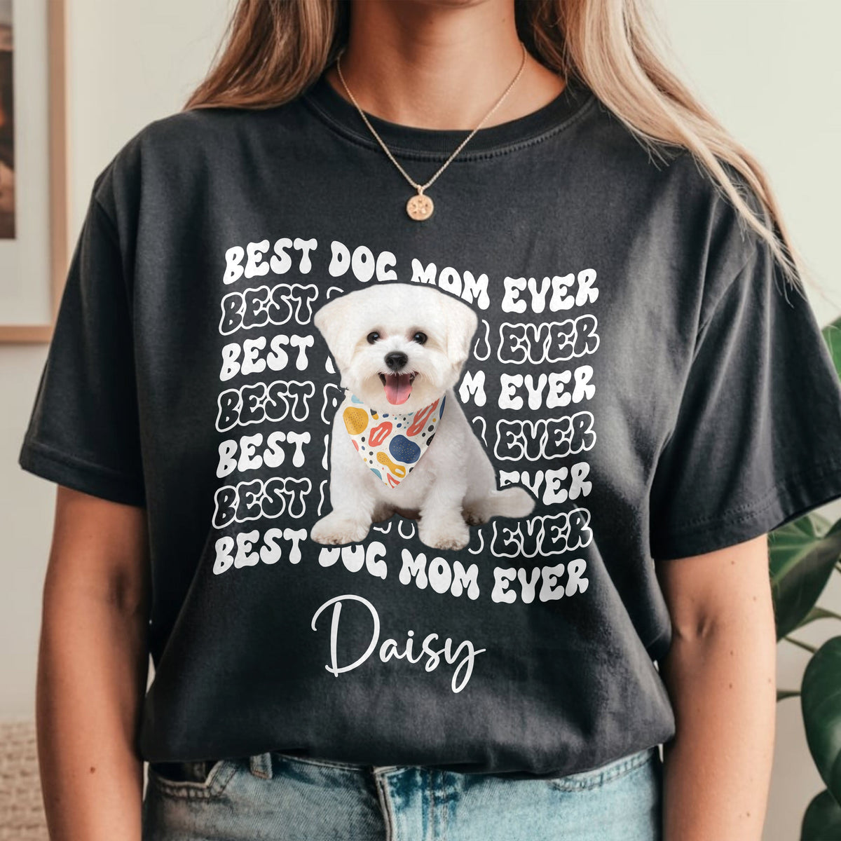 Custom Photo Best Dog Dad Ever Comfort Shirt - Father’s Day Gift for Dog & Cat Owners HA75 921372