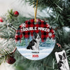Custom Dog And Cat Photo Double Trouble Ceramic Ornament Gift For Dog Cat Lover HO82 894644