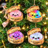 Custom Name Merry Squishmas Glitter Rainbow Dumpling Acrylic Ornament, Cute Christmas Keepsake TH10 171431