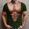 Personalized Funny Hairy Chest Illusion 3D Shirt - Novelty Gift for Men CH07 180124