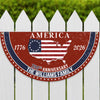 Personalized Family Name America 250th Anniversary Non-Pleated Fan Flag HA75 920286