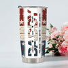 Dad The Man The Myth The Legend - Personalized Fat Tumbler For America Dad Grandpa CH07 895912