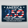Personalized Family Name America 250 Years of Freedom Banner House Flag HA75 898800
