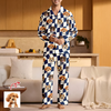Custom Dog Photo Checker Design For Dog Lover Pajamas TH10 894979