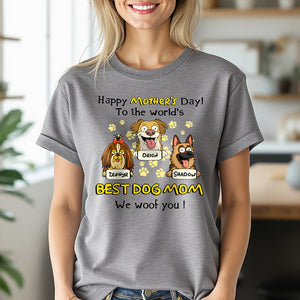 Woof Best Dog Mom Personalized Shirt Mother's Day Gifts HA75 892152