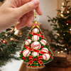 Personalized Sports Ball Tree Acrylic Ornament , Football Basketball Volleyball Tennis Softball Christmas Keepsake Gift HA75 919496