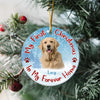 Custom Dog Photo My First Christmas In My Forever Home Christmas Ceramic Ornament CH07 896586