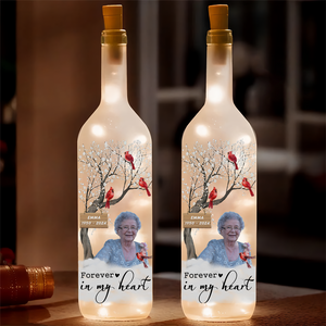 Custom Photo I'm Always With You - Personalized Bottle Lamp Memorial Gift CH07 895314