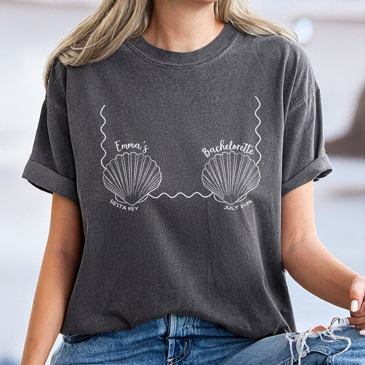 Personalized Mermaid Beach Bachelorette Comfort Shirt – Bride Tribe Gift LM32 669495