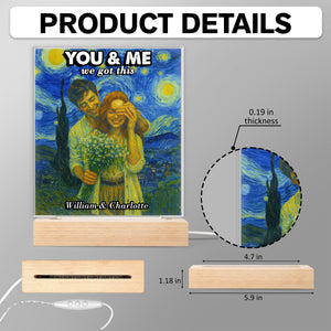 Custom Photo You And Me We Got This Under Starry Night - Personalized Led Night Light CH07 896542