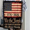 250th Anniversary USA Flag Patriotic 4th of July We The People Metal Sign TH10 898327