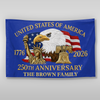 Custom Family Name 250th Anniversary United States Of America 1776-2026 Eagle House Flag HO82 902836