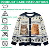 Custom Photo Meowy Christmas Ugly Cardigan For Cat Lover TH10 896575