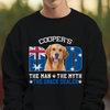 Custom Photo Dog - Dog's Dad The Man The Myth The Dealer Australia Flag Dad Shirt HA75 892880