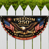 Freedom 250th Anniversary Non-Pleated Fan Flag, USA 1776-2026 Patriotic Decor LM32 669257