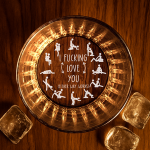 Personalized I F*cking Love You Vertical Line Whiskey Glass Naughty Valentine Gift CH07 899760