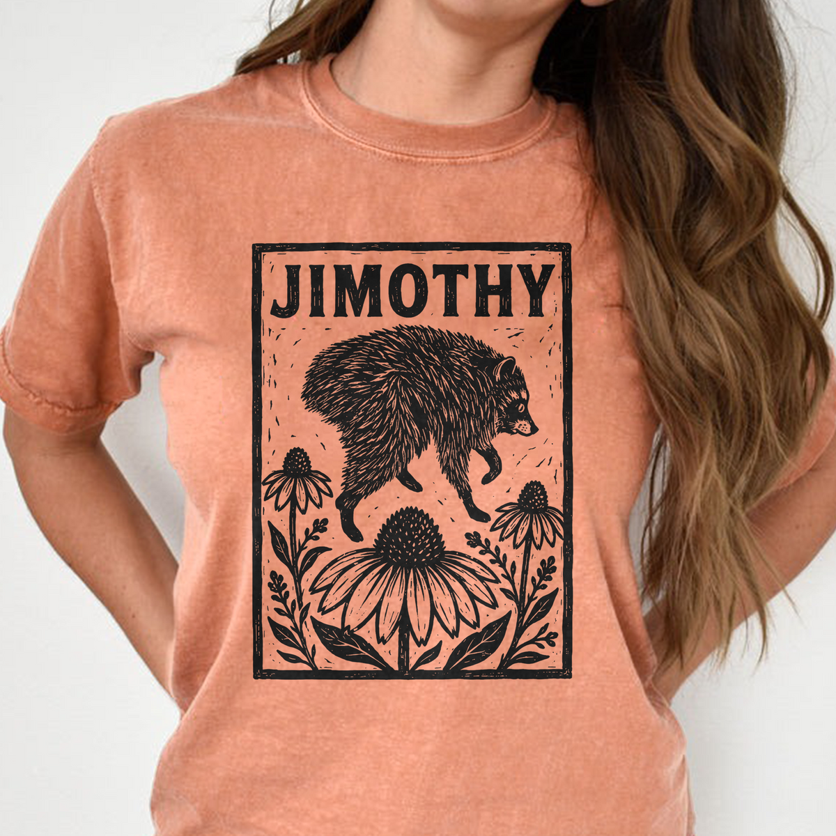 Trendy Raccoon Jimothy Funny Meme Comfort Shirt, Raccoon Floral Shirt CH07 180238
