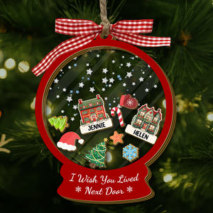 I Wish We Lived Closer - Personalized Shaker Ornament Gift For Friend, Best Friend CH07 899016