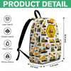 Custom Name Construction Vehicles Truck, Unicorn Letter Backpack For Kids HA75 921656