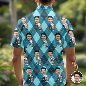 Custom Face Personalized Golf Polo Shirt Gift For Golfer, Golf Lovers HA75 898562