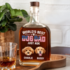 Custom Photo American Best Dog Dad - Personalized Whiskey Bottle HO82 894144