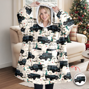 Custom Photo With Accessories Pattern Car Hoodie Blanket HA75 898292