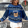 Custom Photo Cat Mom Cat Dad Ugly Sweater Christmas Gift HA75 897610