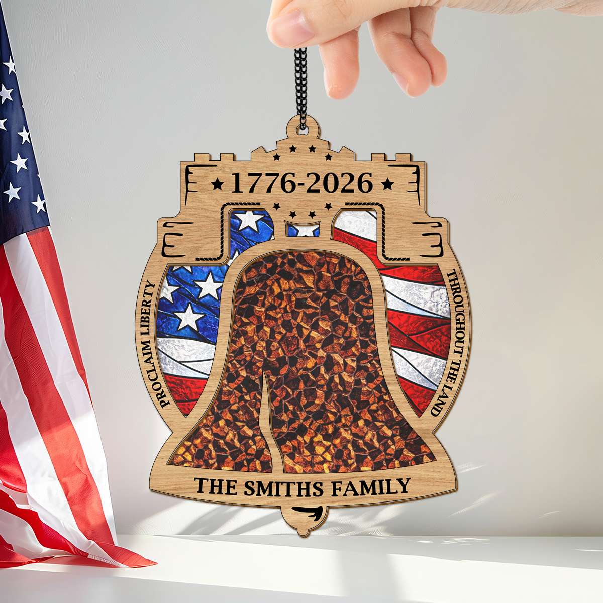 250th Anniversary United States of America 1776 - 2026 Ring Suncatcher LM32 899277