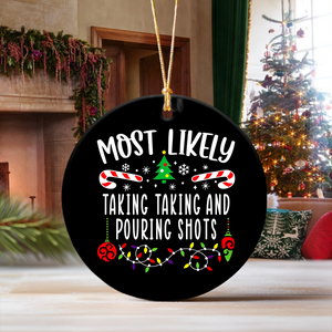 Most Likely To Ceramic Ornament Personalized Christmas Gift TH10 894899