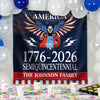 Personalized 250 Years Semiquincentennial | Happy 250th Birthday USA Flag | America 250th Anniversary Backdrop TH10 896573