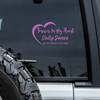 Forever In My Heart Personalized Memorial Car Window Decal Sticker HA75 920002