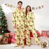 Custom Cute Dog Face Lovely Pattern Christmas Pajamas For Dog Lovers LM32 895725