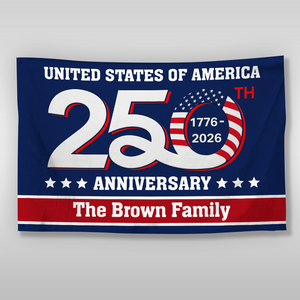 United States of America 1776-2026 250th Anniversary - USA Semiquincentennial Patriotic Outdoor House Flag CH07 910186