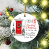 Personalized First Christmas In Our New Home Ceramic Ornament, Housewarming Christmas Keepsake TH10 171557