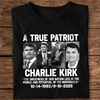 Justice for Charlie Kirk - Prayers Up Charlie Dark Shirt HA75 64418