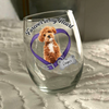 Custom Dog Photo Forever In My Heart Memorial Wine Glass CH07 180044