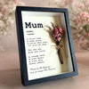 Personalized Mum Shadow Box Frame With Mini Dry Flower Bouquet, Mothers Day Gift HA75 920798