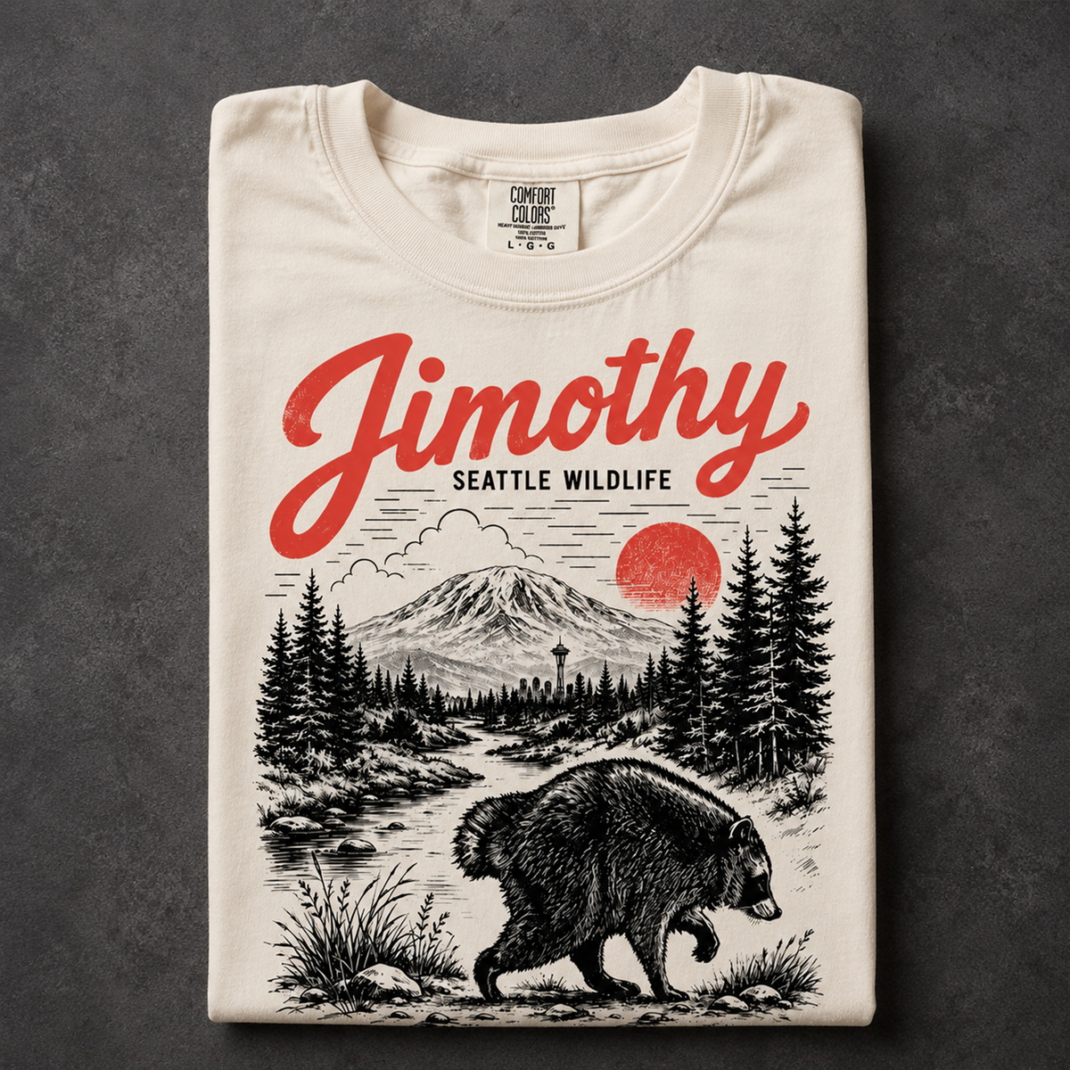Jimothy Raccoon Comfort Shirt, Viral Seattle Raccoon Shirt CH07 180234