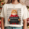 Custom Photo Cat Mugshot Funny Holiday Comfort Shirt For Cat Lover HA75 919590