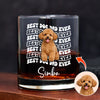 Custom Photo Best Dog Dad Ever Rock Glass - Father’s Day Gift for Dog & Cat Owners HA75 921374