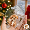 Custom Photo Dog Metal Top Glass Ornament For Christmas TH10 894881