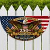 God Bless America Custom Family Name USA 250th Anniversary Fan Flag CH07 911850