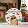 Meowy Catmas Custom Cat Photo 3D Inflated Effect Ceramic Ornament CH07 896366