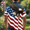 Custom Name Eagle US Flag Personalized Patriotic Polo Shirt HA75 920752