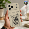 Custom Dog Dad, Dog Mom, Cat Dad, Cat Mom Personalized Leather Phone Case HA75 921888