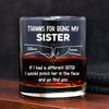 Thank For Being My Brother Personalized Whiskey Glass LM32 895201