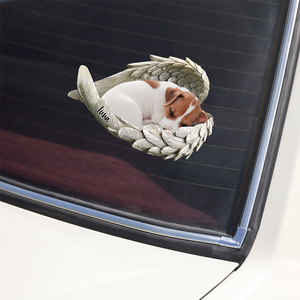 Custom Photo Pet Within Angel Wings Memorial Dog Cat Car Sticker HO82 900988