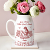 Personalized A Girl Who Loves Books Toile De Jouy Vase LM32 893967