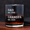 Personalized Dad Est. Grandpa Est. Whiskey Glass Father's Day Gifts LM32 669073
