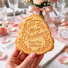 Custom Family Name Merry Christmas Shaped Cookie Stamp TH10 171507